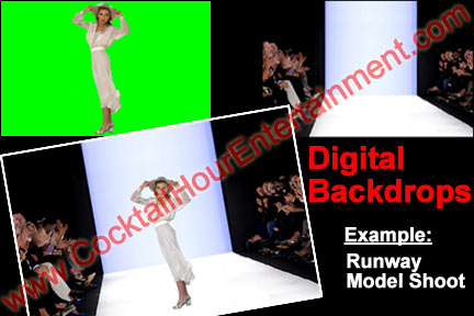 green screen digital backdrops